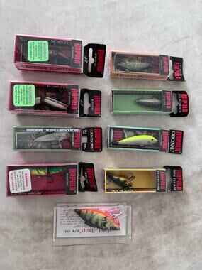 9 Vintage, new in box, Rapala Lures